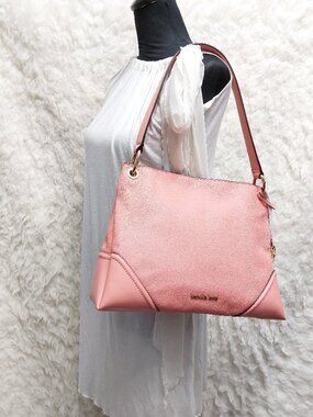 Michael Kors Nicole Large Women's Handbag, Rose Leather #35T9GNIL2L